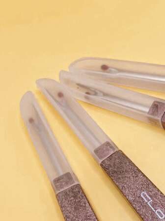 Cortador de hilo de plástico duradero, descosedor ergonómico de color café con punta roja punteada - Adecuado para manualidades, tejido y diseño de prendas - Descosedor de costura conveniente para trabajos de costura