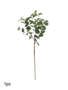 1/3/6 Pcs 33.3'' Eucalyptus Stems Greenery Stems Eucalyptus Leaf Spray In Green Silk Plastic Plants Floral Artificial Plants For Home Party Wedding Decoration, Tall Faux Silver Dollar Eucalyptus Leaf Branches Greenery Stems Decorations For Home Wedding Party Centerpieces Floral Arrangements - Green - View 14