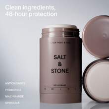 Desodorante | Desodorante natural de fuerza para mujeres y hombres | Con extractos de algas, manteca de karité y probióticos (Rosa negra y oud - 2.6 fl oz)