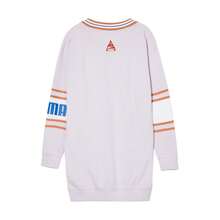 Puma Vestido casual de manga larga con estampado de logo de letra - Morado - Ver 2