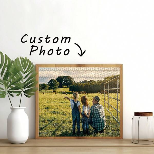 1pc Custom Photo Wooden Jigsaw Puzzle,DIY Photo Jigsaw Portrait Handmade Birthday Gift,Personalized Gifts ,Custom Gifts, Personalized Gifts, Page Boy Gift, Personalized Jigsaw Keepsake For Special Occasion Room Decoration Beautiful Personalized Gift For Wedding,Autumn And Winter,Housewarming,Bedroom/Living Room,Children's Day,Jigsaw Puzzle,Custom Toys,Personalized Toys,Customized>Gifts,Pazzel,Guy Toys,Customized Gifts, Jigsaw Puzzle Board Back To School