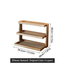 1 件创意实用优质办公桌杯架茶具收纳架，办公桌面茶盒，多层饮料收纳架 - 彩色 - 查看 12