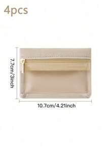 1/2/3pcs Portable Jewelry Box, Earrings, Earrings, Necklace, Jewelry Bag, Storage Bag, Ring Bracelet, Travel Jewelry Storage Bag