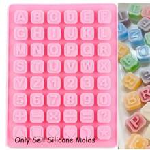 1 Juego de moldes de silicona con letras y números, molde para hacer colgantes con letras y números en resina epoxi, manualidades con yeso, moldes para hacer dígitos, adornos y velas, suministros para hacer adornos caseros