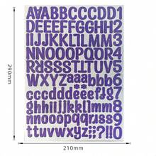 126pcs/Sheet Glitter Gold Letter Stickers, Alphabet Number Stickers Decals For Christmas Gift, DIY Craft, Scrapbooking, Envelope, Cards, Signs Decorations (Capital And Lower-Case Letter) - Multicolor - View 21