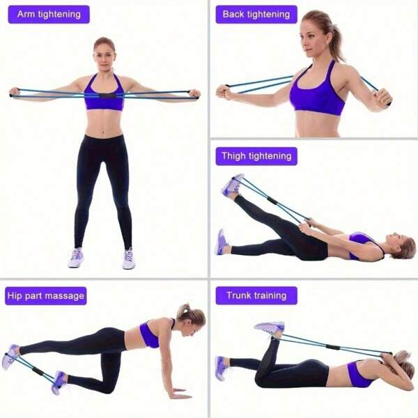 2pcs/1pc Premium Yoga Resistance Bands, Suitable For Full Body Workout - Ideal For Back Stretching, Strength Training And Flexibility Exercise - Durable TPR Material, Perfect For Home Gym And Outdoor Fitness, Body Shaping