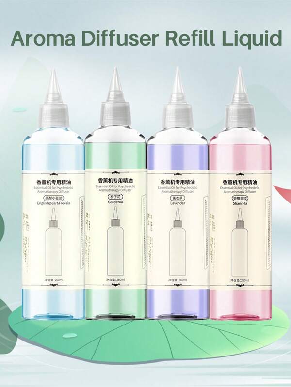 260ml Large Capacity Refill Aromatherapy Essential Oils, Suitable For Automatic Diffusers, 20 Fragrance Options Available