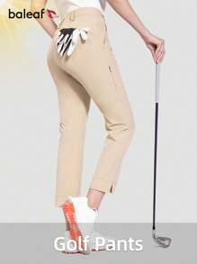 baleaf Women's Golf Pants Stretch Lightweight Quick Dry Water Resistant Work Pants With Zipper Pocket (The Size Chose Recommended: The Regular Body Be Shot One Size Smaller.)