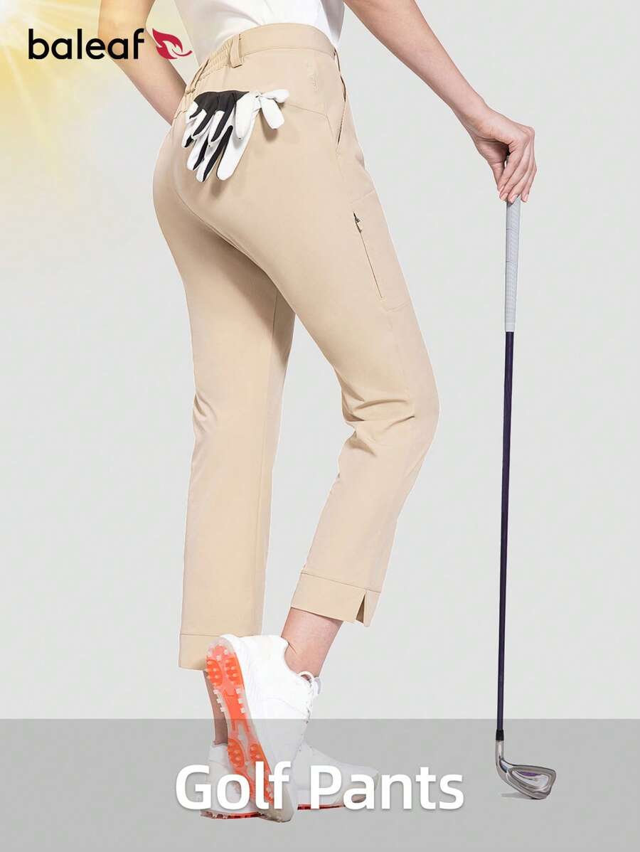 baleaf Women's Golf Pants Stretch Lightweight Quick Dry Water Resistant Work Pants With Zipper Pocket (The Size Chose Recommended: The Regular Body Be Shot One Size Smaller.)