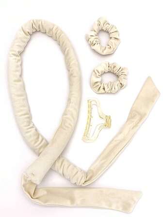 4 件套女士发饰工具 - 无需加热卷发器、美发工具、发夹、发带、美发工具