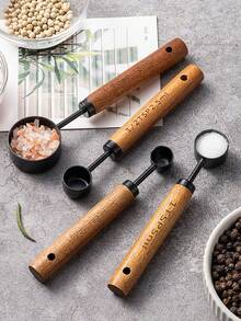 Black Non-stick Paint Measuring Spoon 4-piece Set