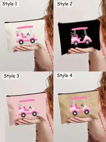 Golf Personalized Bag,Makeup Bag, Golf Country Club Accessory Bag, Golf Makeup Bag,Golf Team Wristband, Golf Lover Gift, Zipper Bag, Coin Purse, Pencil Case, Valentine'S Day Gift For Her, Perfect For Shopping, Dating, Vacation, Travel, Festival, Party Or As A Gifttravel Essentials Vacation Summer Holiday Back To School School Stuff Bag For School Wash Bag Travel