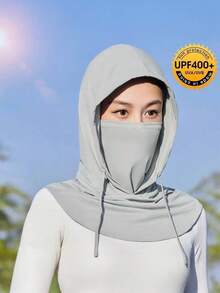 2/1pc - Unisex Outdoor UV Protection Face Mask & Hat Combo With Ice Sleeve, Breathable Ice Silk Balaclava - All-In-One Face & Neck Covering Adjustable Drawstring, Suitable For Outdoor Activities, Fishing, Hiking, Summer Sun Hat With Neck Gaiter, Essential For Sun Protection Ski Masks - Multicolor - View 13