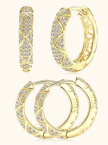 XUJIA 1 par de brincos de prata esterlina 925 para mulheres, brincos de argola de moissanita brilhantes com 0,9 mm e 0,8 mm, brincos de moissanita para mulheres, brincos da moda, joias, presentes com certificado GRA