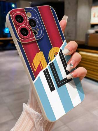 Funda de teléfono minimalista y antideslizante con diseño de fútbol pintado de colores y perforada, compatible con iPhone 16/11/16pro/16plus/16promax/16e/15Promax/13/14/12/XS/XR/7G/8P, Galaxy S25/S25PLUS/S25 Ultra/A16/A36/A26/A56/A50/A12/A32/A52/A72/A51/A21S/A13/A14/S24/S24PLUS/S24Ultra/S20/S23/S22/A53/S20FE/S21/, 11/12Pro/12/12X/13Pro/14Pro/15Pro/X3pro/ Redmi 10/9/Note9/12c/Note11pro/Note8Pro/9C/9a, resistente al agua, a los golpes y a los arañazos