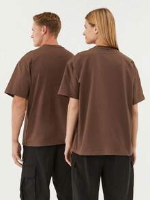 Men's Oversized Streetwear T-Shirt - Rỉ Nâu - Xem 1