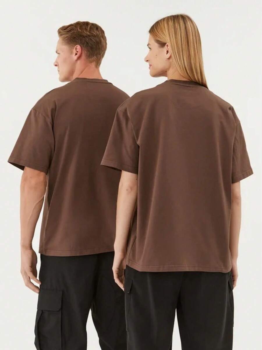 Men's Oversized Streetwear T-Shirt - Rỉ Nâu - Xem 1