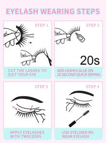 5 pares de pestañas postizas 3D de imitación de visón de ojos de gato - Pestañas ligeras y esponjosas hipoalergénicas que dan un aspecto natural para ojos dramáticos y felinos, maquillaje, accesorios de viaje