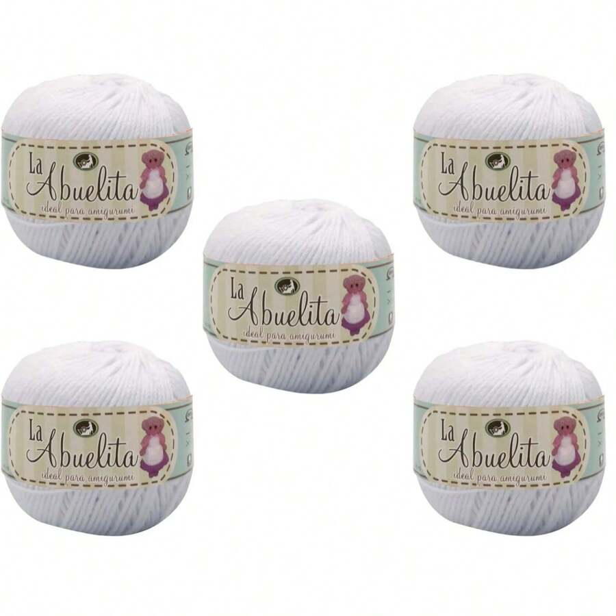 HILAZA ABUELITA 50 GR 5 PIEZAS COLOR BLANCO - Blanco - Ver 1