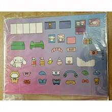 Sanrio 3 PiecesSanrio Kullomi And Sago Lulu DIY Quiet Book Set - My Melody Craft Kit, Reusable Art And Handmade Toys, Perfect Birthday Or Valentine's Day, Chinese New Year, Christmas, Easter And Other Holiday Gifts For Women (This Product Is A Quiet Book Made By Myself. The Picture Shows The Finished Product After DIY. The Actual Product Is A Book With Three Sheets Of Paper. The Paper (Tu'an) Is Placed Randomly. Please Be Careful If You Mind)