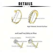 12PCS 20G StainlessSteel Nose Rings Hoop For Women Men Paved CZ Flower Nose Piercing Jewelry L ShapedNose Ring Stud Set