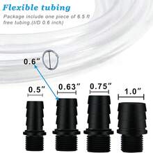 PULACO 400GPH Submersible Pump With 5 Ft Tubing, 25W Durable Fountain Pump Pond Fountain, Aquariums Fish, Statuary, Hydroponics - 800加侖/小時 45瓦 - 查看 7