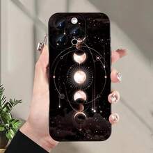 A Hot Selling Creative Moon Pattern Phone Case For Iphone 16/15/14/13/12/11/XS/XR/X/7/8 Plus/Pro/Max/Mini - Creative And Fashionable Design For Men And Women, A Great Gift For Friends, Family, Boyfriend, Girlfriend