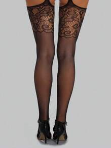 High Quality Black Pantyhose With Diamond Studded Jumpsuit, Fishing Net Socks, Black Stockings, Paired With Skirts, Shorts, Boots, High-End And Beautiful Sexy Lingerie