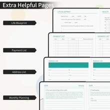 Sailingvan 1 本日记本 2026 年每日一页 A5，从 2026 年 1 月到 2026 年 12 月，带月视图的预约簿，带松紧带封口，笔环，彩色标签，内袋，A5（5.7 英寸 X 8.3 英寸） - A5 - 查看 7