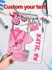 Personalized Customized Nurse Clipboard, Nurse Gifts, Acrylic Clipboard For Nursing Schools, Clipboard For Doctors And Hospitals, New Nurse Gifts, Nurse Supplies,Back To School,School Supplies - Multicolor - View 9