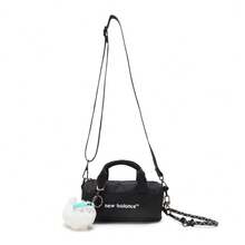 Mochila unisex New Balance NB, bolso de mensajero deportivo y casual para viajes, LAB52403BK - Negro - Ver 4