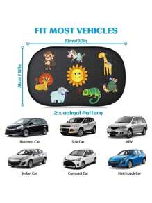 Parasolar auto 2 pachete cu 8 ventuze, 20 * 12 inch pentru copii, vizor pentru geam auto, protecție solară UV pentru bebeluși, bandă autoadezivă, adsorbție PVC, vizor static pentru copii, parbriz lateral auto, accesorii auto, vizor pentru geam auto