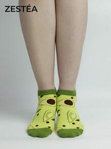 1 双低帮牛油果绿踝袜，舒适透气吸湿排汗独特个性化多功能礼物，适合返校