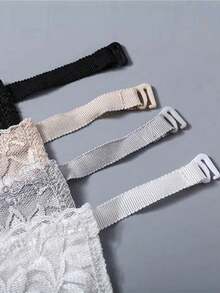 半件套女士蕾丝乳沟遮瑕仿吊带文胸内衣无肩带隐形夹式可调节抹胸