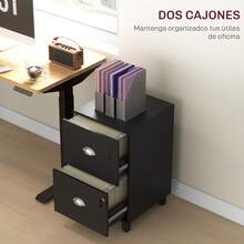 HOMCOM Filing Cabinets - Preto - Ver 2