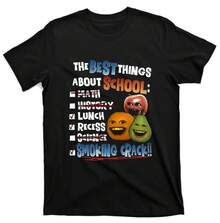 Annoying Orange Crack Shirt The Best Things About School - 黑色 - 查看 1