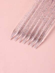 FULL BEAUTY 100 件可重复使用水晶指甲棒美甲双面美甲角质层推除工具修脚指甲护理、美甲用品、美甲工具、美甲工具、返校、指甲、按压指甲的美甲工具