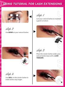 240/180/144Pcs Fairy Lash Clusters 8-18mm Manga Eyelash Clusters D Curl - WideSpan DIY Eyelash Extensions Wet-Look Spiky Anime Lashes Individual Fake Eyelashes Clusters With 0.05mm Ultra-Thin Invisible Lash Band