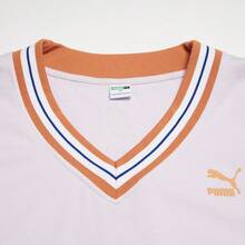 Puma Vestido casual de manga larga con estampado de logo de letra - Morado - Ver 3