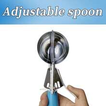 1 Pcs Stainless Steel Ice Cream Scoop Set Dishers Scoops Cookie Scoop Set  Scoop, Blue Handle (2.48 Inch) - 2.48 Inch Blue Ice Cream Scoop - View 7