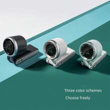 1PC Mini Portable Fan Neck Mounted Fan Foldable Ru Handheld Turbo Fan, USB Rechargeable 3600 MAh Battery, 5 Speed,Mute, Adjustment, Compact, Lightweight And Energy Saving, Suitable For Outdoor Activities, Travel And Office