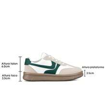 Tenis deportivos casuales para mujer con punta redonda, plantilla suave y suela resistente, cómodos para caminar y uso diario - Verde - Ver 5