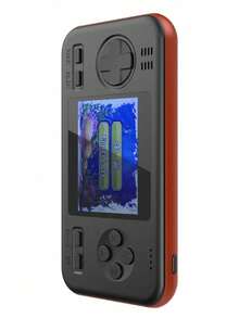 POWER BANK CONSOLE Mobile Power Game Players Handheld 2 In 1 Creative Retro Nostalgic Game Console 416 Games For Power Bank Gift Accessories - Orange - View 2