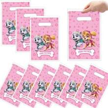 10pcs/30pcs Paw Patrol Party Gift Bags Dogs Skye Theme Plastic Candy Loot Bag For Birthday Party Favors Supplies Decor,The Perfect Party Gift, A Holiday Gift For Fans - Multicolor - View 1