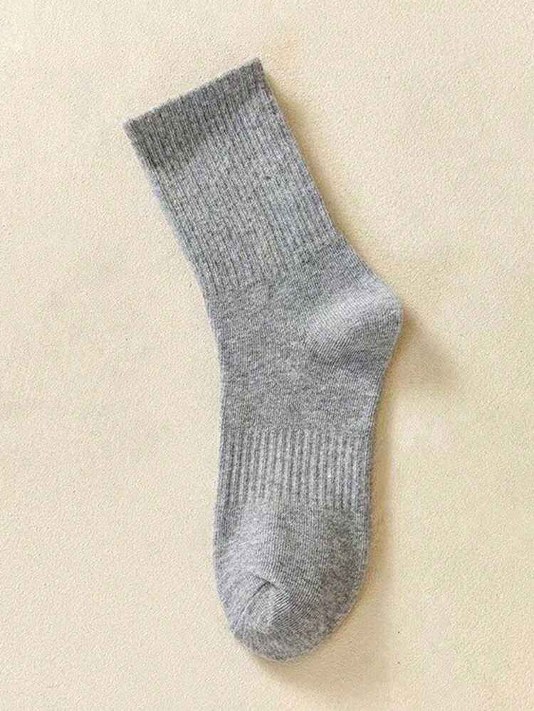 40pcs/30pcs/24pcs Unisex Comfortable Sports Crew Socks, Men's Long Socks For Sports And Training, Women's Long Socks For Casual And Business Wear, Antibacterial, Soft, Black And White, Odor-Resistant, Moisture-Wicking, Lightweight And Comfortable, Suitable For Autumn/Winter, 20pcs/10pcs/8pcs/6pcs/4pcs/2pcs Pack, Autumn - Multicolor - View 9