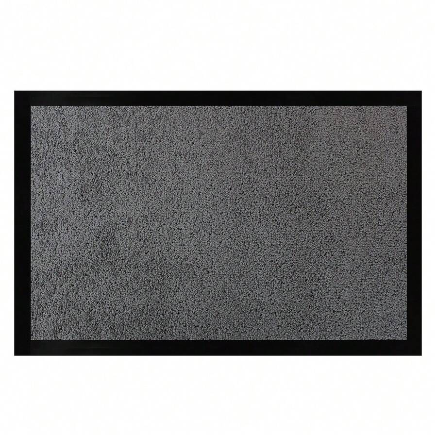 Acomoda Textil Felpudo de Entrada Absorbente Rectangular para Interior y Exterior. Felpudo Antileslizante para Hogar y Oficina de Fácil Limpieza. (Gris Oscuro, 40x60 cm) - Gris Oscuro - Ver 1