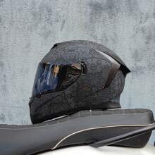 LVS Latest Dual Lens Motorcycle Helmet Modular Full Face Helmet, Unisex, Street Bike Helmet Capacity Approved
