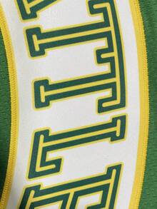 Atonmore Men's Basketball Jersey, Size 35, Green, Embroidered & Stitched Basketball Shirt, Sleeveless Sports Vest Spring - Green - View 5