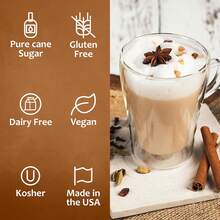 Syruvia Chai Tea Coffee Syrup - 25.4 Fl Oz. Premium Coffee Flavoring Syrup. Ideal For Enhancing Drinks, Sodas, Shakes, Desserts, And More. - 25.4 Fl Oz - View 4