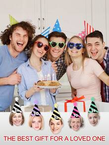 Custom Birthday Hat Face Banner, Custom Bday Face Photo Banner, Birthday Banner, Custom Head On A Banner,Custom Face Banner Birthday, Custom Big Head Banner , Face Banner Photo, Custom Head Birthday - Multicolor - View 6